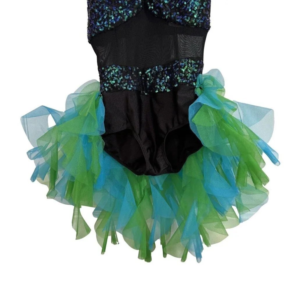 CURTAIN CALL Showtime Star 2-Piece Dance Costume‎ Leotard Tutu Size CME Ballet